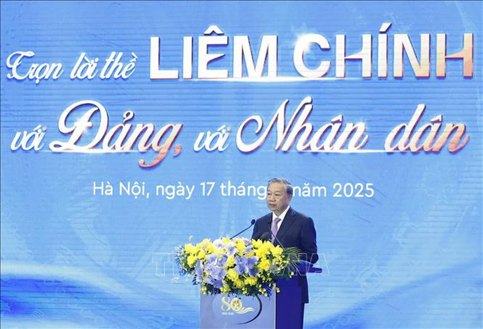 Phát biểu của Tổng Bí thư Tô Lâm tại Lễ kỷ niệm 80 năm Ngày truyền thống Thanh tra Việt Nam