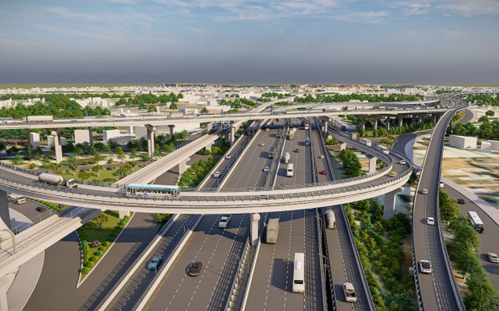 Nút giao 3 tầng kết nối 6 trục đường của 2 tỉnh thành giàu nhất Việt Nam không kịp thông xe