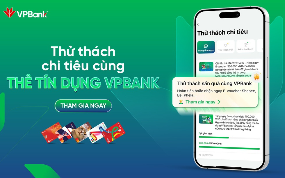Thử thách chi tiêu trên VPBank NEO: Chủ thẻ VPBank có cơ hội nhận hàng chục nghìn e-voucher trị giá hơn 11 tỷ đồng