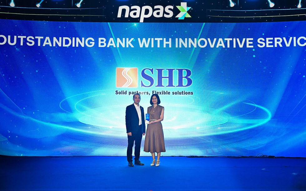 SHB nhận giải Ngân hàng xuất sắc về đổi mới sáng tạo, thúc đẩy tương lai thanh toán không tiền mặt