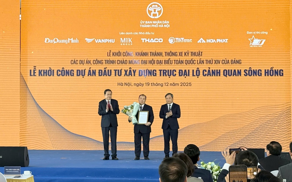 Hà Nội khởi công dự án đầu tư xây dựng Trục Đại lộ Cảnh quan sông Hồng