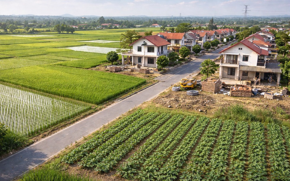 Từ ngày 1/1/2026, chi phí chuyển đổi đất nông nghiệp sang đất thổ cư sẽ tăng
