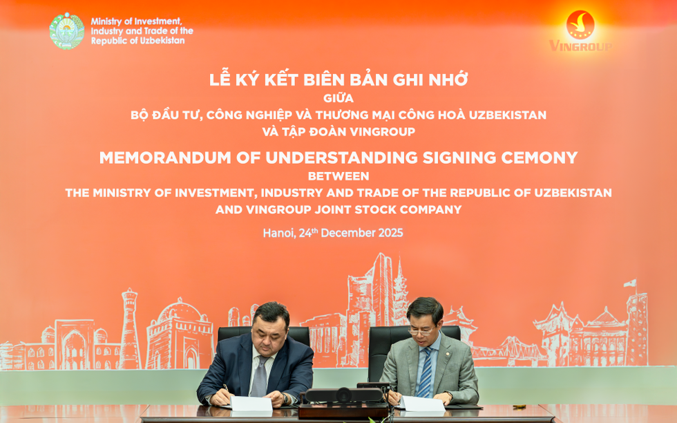 Vingroup công bố hợp tác chiến lược với chính phủ Uzbekistan, mở ra cơ hội đầu tư quy mô lớn tại Trung Á