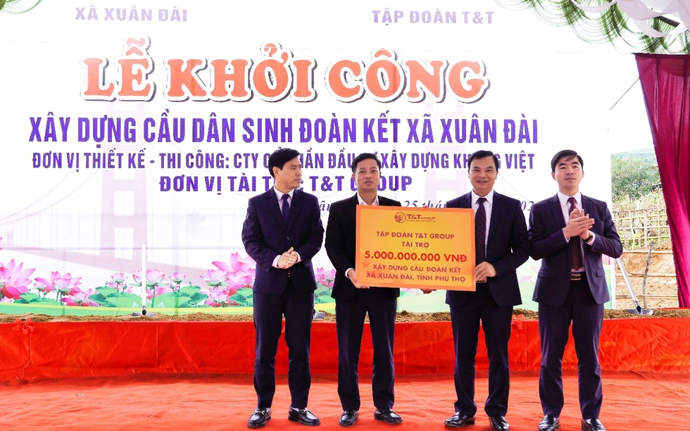 T&T Group tài trợ 5 tỷ đồng xây dựng cầu dân sinh Đoàn kết tại Phú Thọ