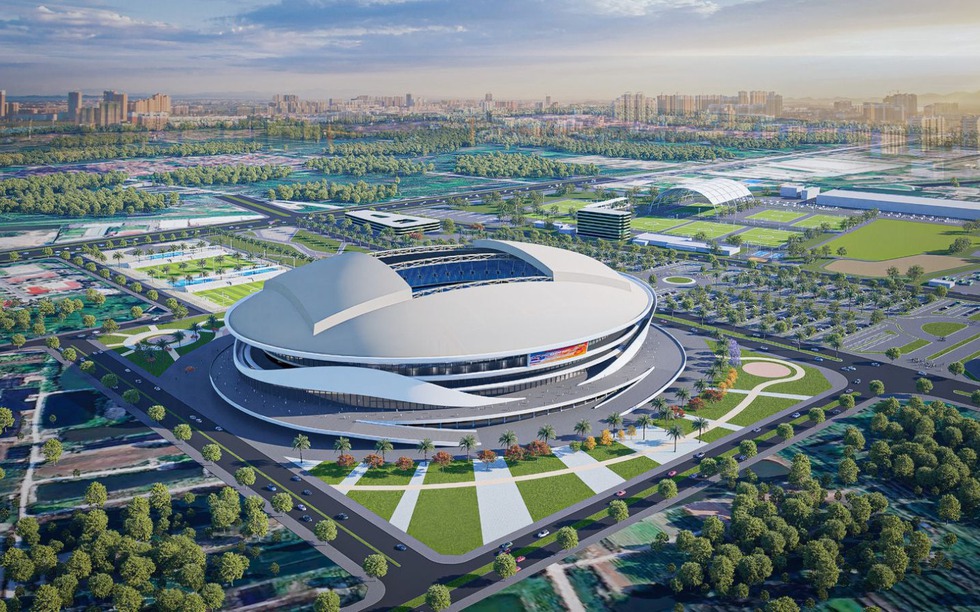 Việt Nam sắp có sân vận động hiện đại 5,5ha đạt chuẩn FIFA, quy mô 60.000 chỗ ngồi