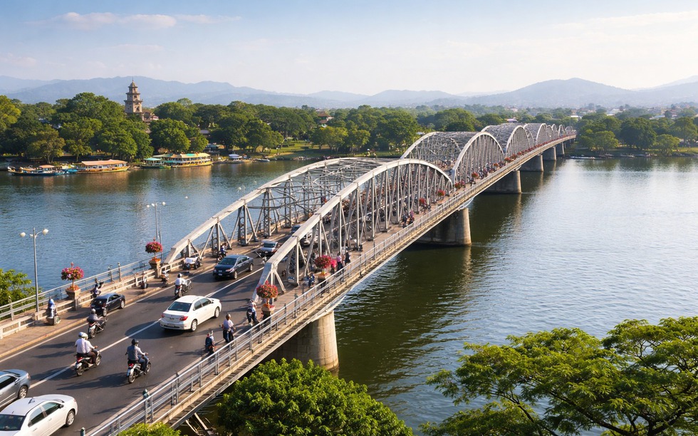 Cây cầu 2.000 tỷ bắc qua dòng sông biểu tượng tại TP trẻ nhất Việt Nam có chuyển động mới