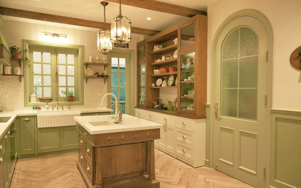 Căn bếp cottagecore đậm chất châu Âu giữa đời sống hiện đại