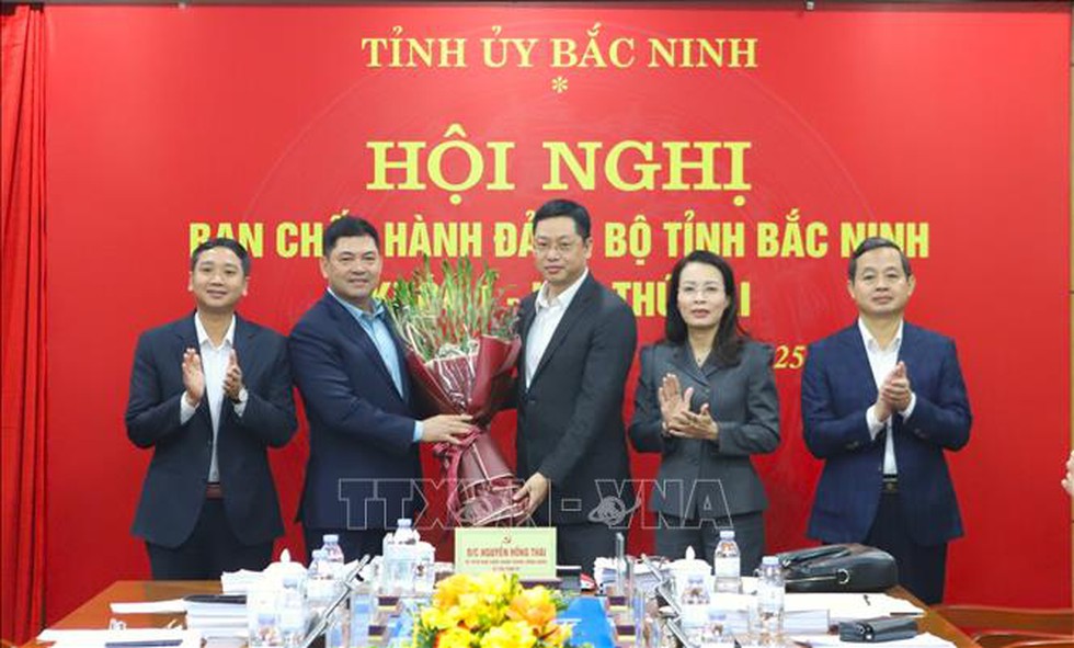 Đồng chí Trần Huy Phương được bầu giữ chức Phó Bí thư Tỉnh ủy Bắc Ninh