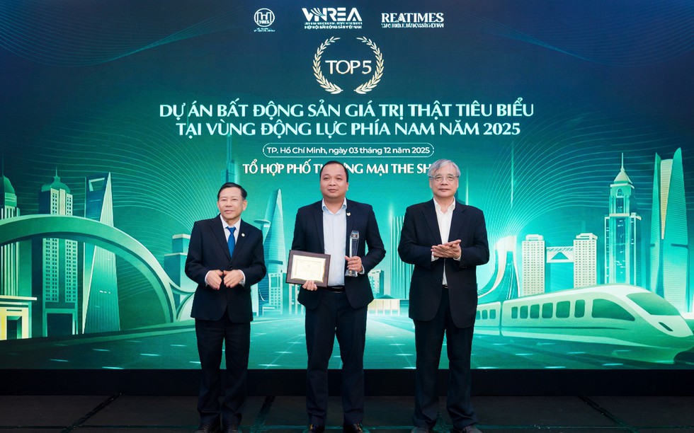 the Sholi được vinh danh Top 5 dự án bất động sản giá trị thật tiêu biểu tại Vùng Động lực phía Nam năm 2025