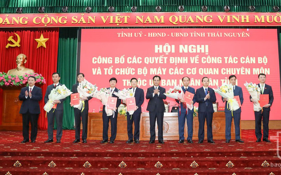 Thái Nguyên: Công bố quyết định về điều động, bổ nhiệm Giám đốc các Sở sau hợp nhất