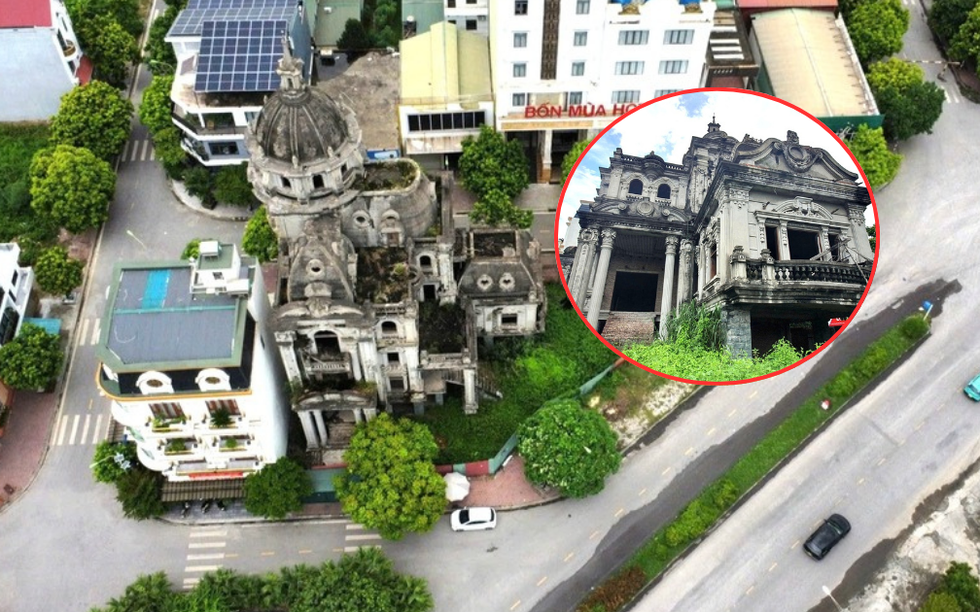 Căn biệt thự nguy nga án ngữ trên 7 lô đất vàng ven quốc lộ ở Hải Dương bị bỏ hoang: 3 mặt tiền với lối kiến trúc kiểu Pháp cổ