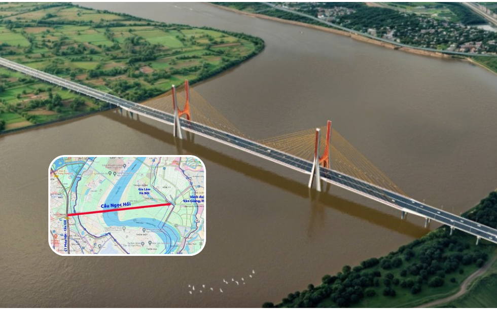 Hà Nội sắp có cầu gần 12.000 tỷ vượt sông Hồng án ngữ giữa cụm siêu đô thị 13 tỷ USD lớn nhất miền Bắc