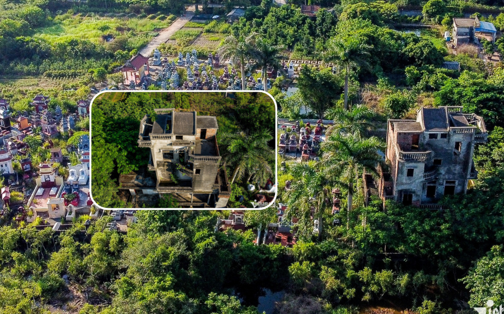 Căn biệt thự bỏ hoang suốt 20 năm ở Nam Định: Lọt thỏm giữa bãi nghĩa trang, kiến trúc khác lạ