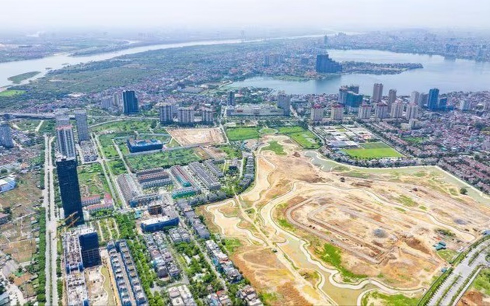 Công viên quy mô 65ha tọa lạc tại khu đô thị cao cấp Hà Nội đang dần lộ diện