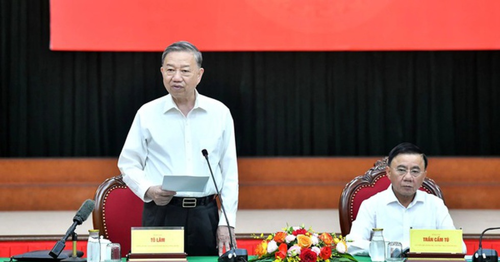 Tổng Bí thư Tô Lâm làm việc với Ban Tổ chức Trung ương