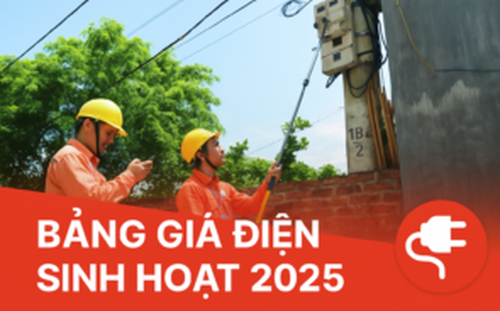 Cập nhật bảng giá điện sinh hoạt mới nhất hiện nay (áp dụng từ ngày 10/5/2025)
