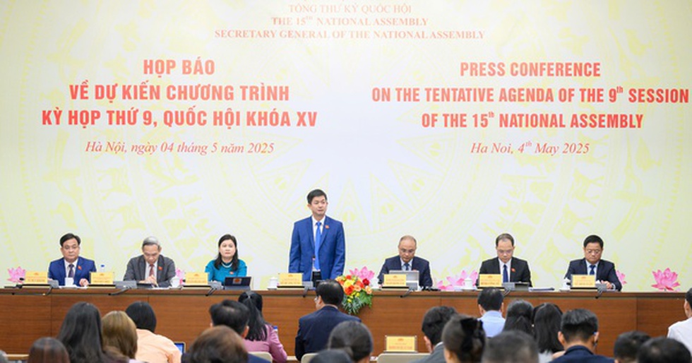 Ngày 5/5, chính thức khai mạc Kỳ họp thứ 9, Quốc hội khóa XV