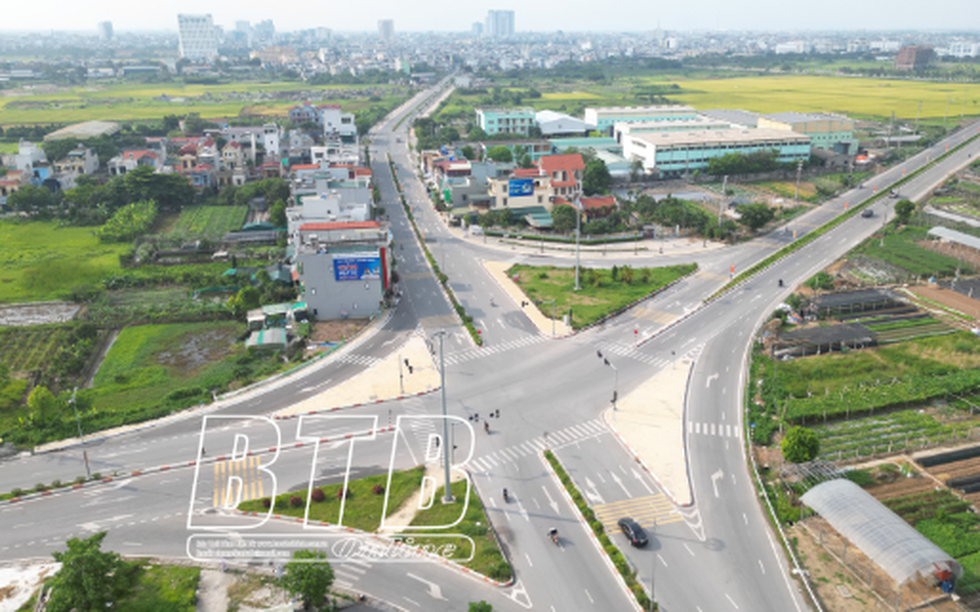 Chính thức thông xe giai đoạn 1 tuyến đường 8km kết nối từ TP. Thái Bình sang địa phận tỉnh Nam Định