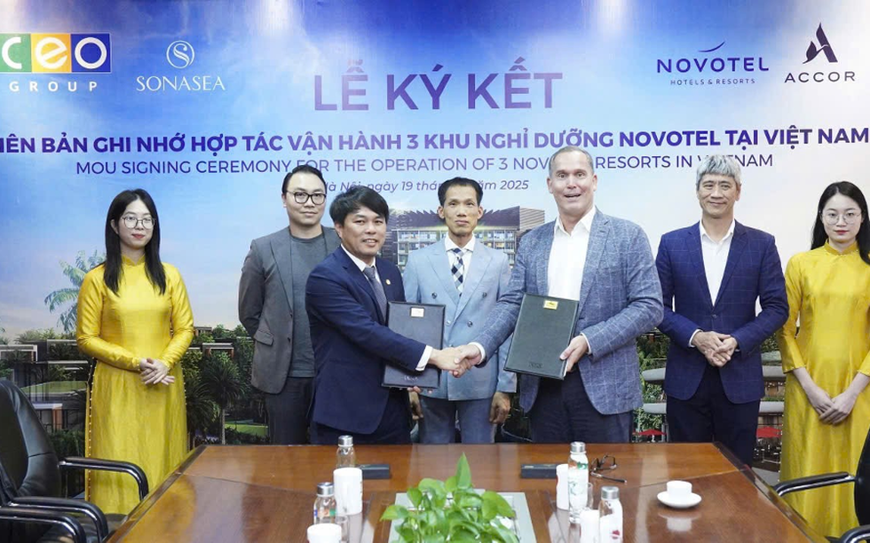 Tập đoàn CEO (CEO GROUP) và Tập đoàn ACCOR ký kết Biên bản ghi nhớ hợp tác vận hành chuỗi khu nghỉ dưỡng Novotel tại Việt Nam