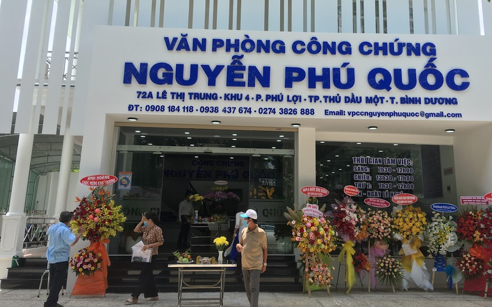Tìm hiểu văn phòng công chứng Nguyễn Phú Quốc, Thủ Dầu Một