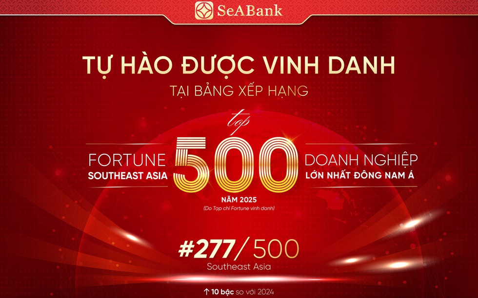 SeABank tăng 173 bậc trong bảng xếp hạng FAST500