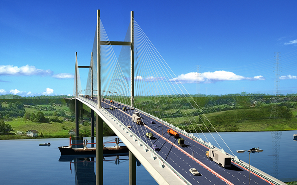 Cây cầu dây văng có tĩnh không cao nhất Việt Nam chính thức hợp long