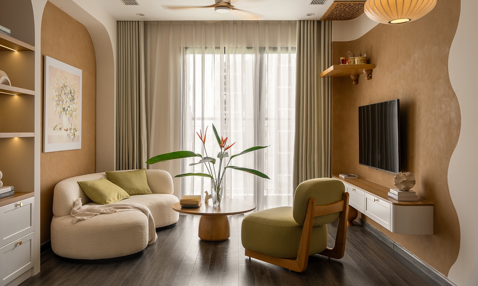 Cải tạo căn hộ 70 m2 theo tiêu chí 'vừa đủ' với 280 triệu đồng
