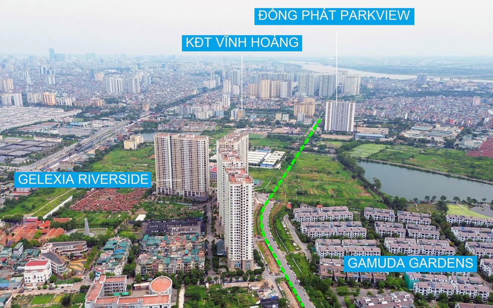 Hà Nội: Đường nối 2 vành đai đi qua loạt dự án bất động sản ở quận Hoàng Mai