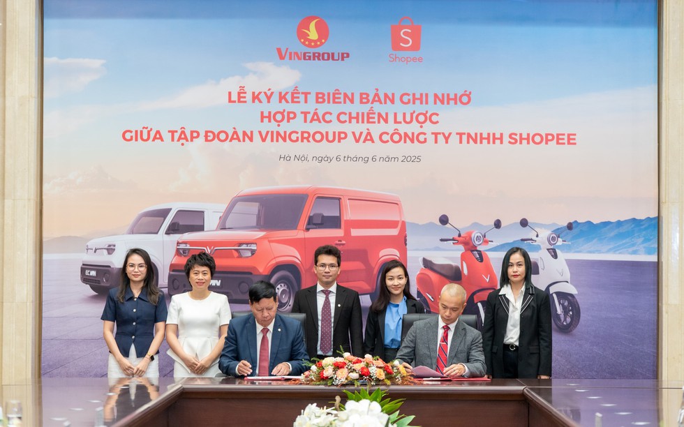 Vingroup và Shopee hợp tác chiến lược phát triển hạ tầng thương mại điện tử gắn với phát triển bền vững