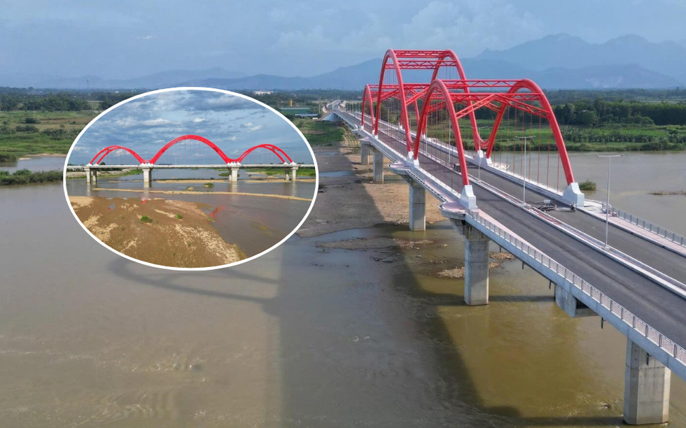 Sắp thông xe cầu vòm thép trăm tỷ đầu tiên ở Quảng Ngãi