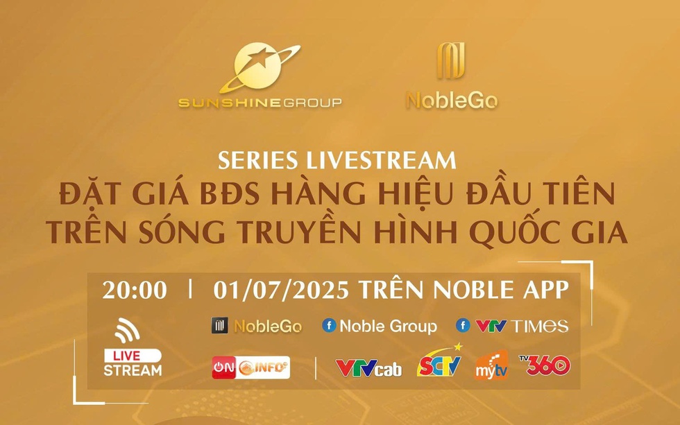 Sunshine Group livestream đặt giá căn hộ vào 1/7 chỉ với giá khởi điểm bằng 50% giá thị trường