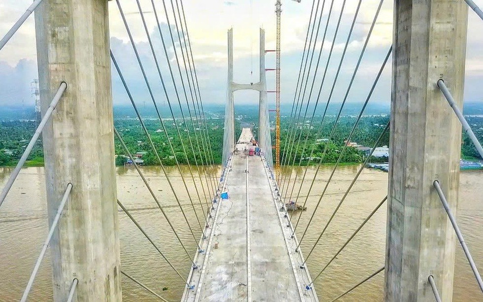 Đề xuất hạn chế xe gắn máy, xe máy chuyên dùng lưu thông trên cây cầu gần 7.000 tỷ, kết nối hai tỉnh Đồng bằng sông Cửu Long