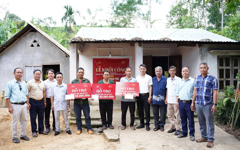 Tập đoàn FVG khởi công xây dựng 10 nhà tạm, nhà dột nát ở các xã miền núi TP. Đà Nẵng