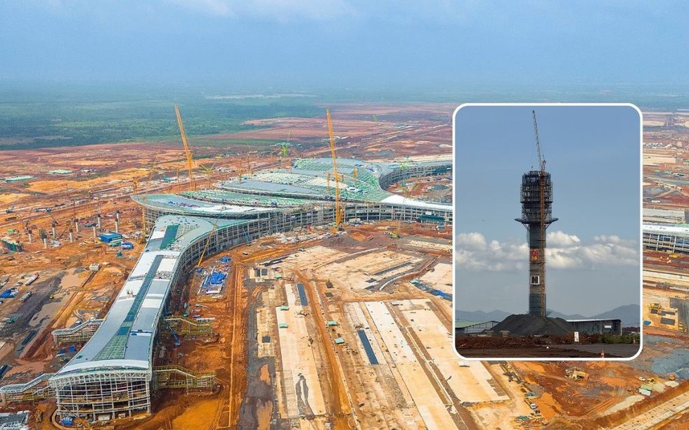 Công trình cao nhất tại siêu sân bay Long Thành chính thức đạt dấu mốc quan trọng