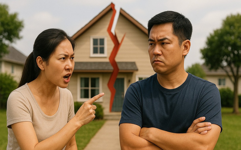 Chồng ngoại tình, vợ muốn ly hôn: Tài sản là ngôi nhà chung 100m2 sẽ phân chia thế nào?