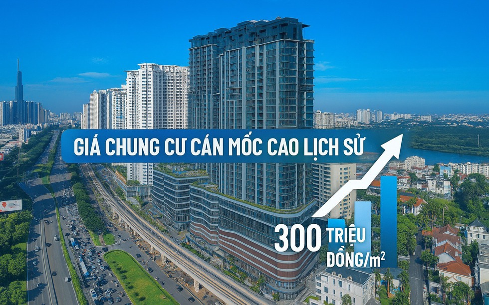 Giá chung cư tại TP. HCM lập đỉnh lịch sử, vượt ngưỡng 300 triệu/m2