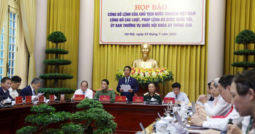 Công bố Lệnh của Chủ tịch nước về 15 luật, 1 pháp lệnh vừa được thông qua