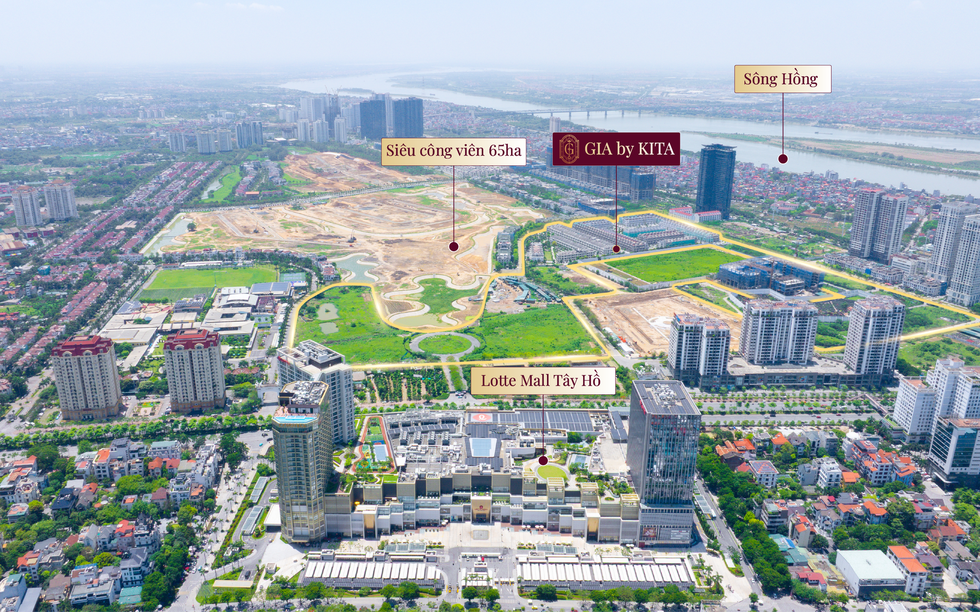 “Siết” quỹ đất ven sông Hồng, GIA by KITA khẳng định vị thế đắt giá