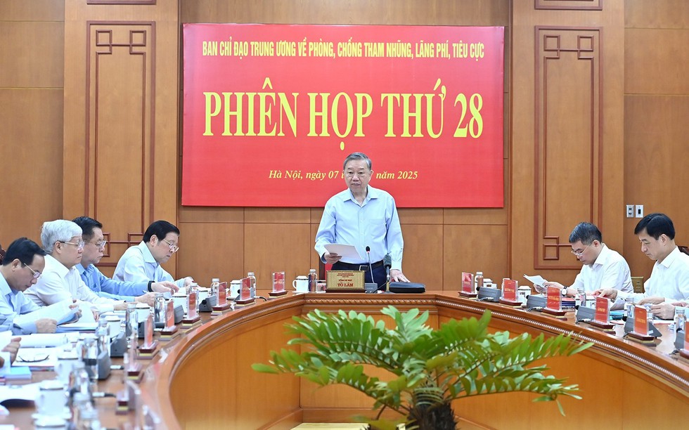 Tổng Bí thư Tô Lâm chủ trì Phiên họp thứ 28 của Ban Chỉ đạo Trung ương về phòng, chống tham nhũng, lãng phí, tiêu cực