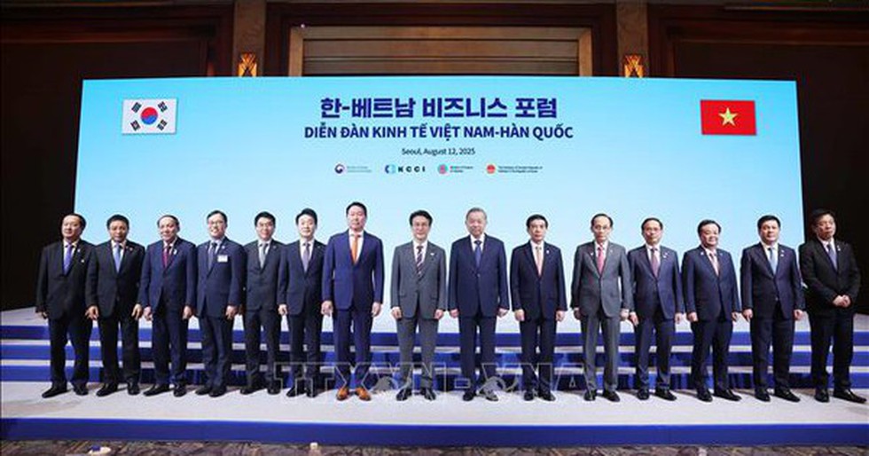 Tổng Bí thư Tô Lâm và Thủ tướng Hàn Quốc dự Diễn đàn Kinh tế Việt Nam - Hàn Quốc