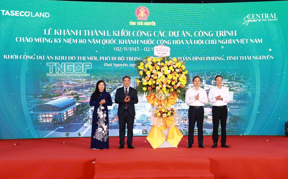Thái Nguyên: Đồng loạt khởi công, khánh thành 6 công trình, dự án chào mừng 80 năm ngày Quốc khánh