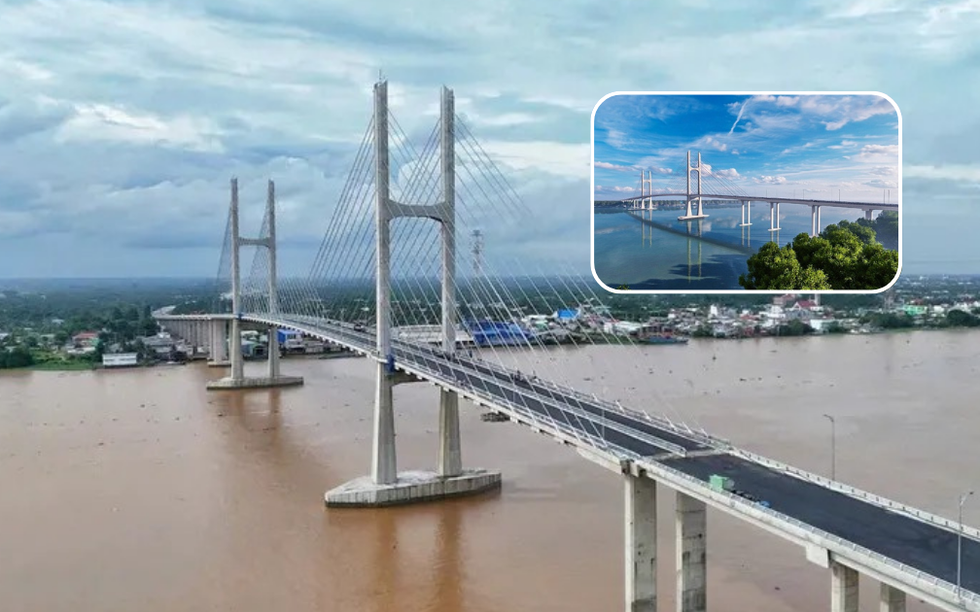 Chỉ 15 ngày nữa, cầu gần 7.000 tỷ cách cầu dây văng đầu tiên do Việt Nam thiết kế 3,8km sẽ chính thức khánh thành