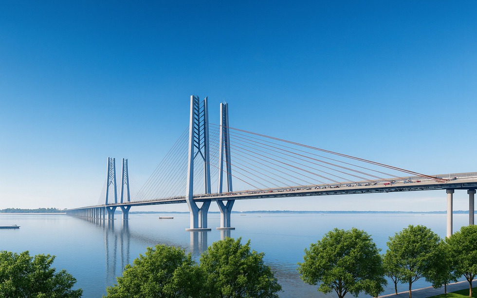 Cân nhắc phương án xây cầu dây văng gần 30.000 tỷ dài hơn 17km kết nối 2 tỉnh thành vùng Đồng bằng sông Cửu Long