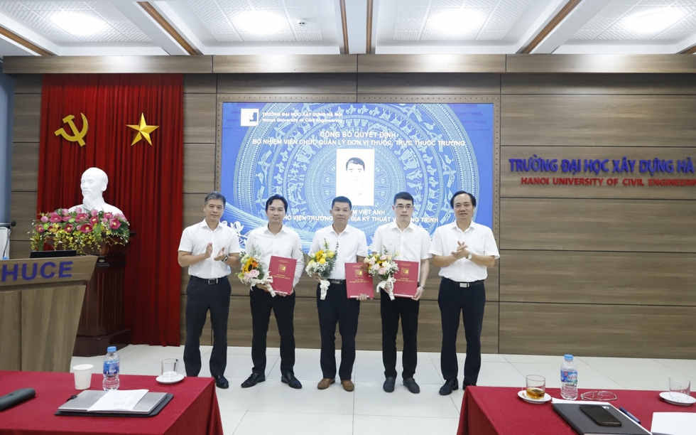 Trường Đại học Xây dựng Hà Nội: Bổ nhiệm TS. Phạm Việt Anh giữ chức vụ Phó Viện trưởng Viện Địa kỹ thuật và Công trình