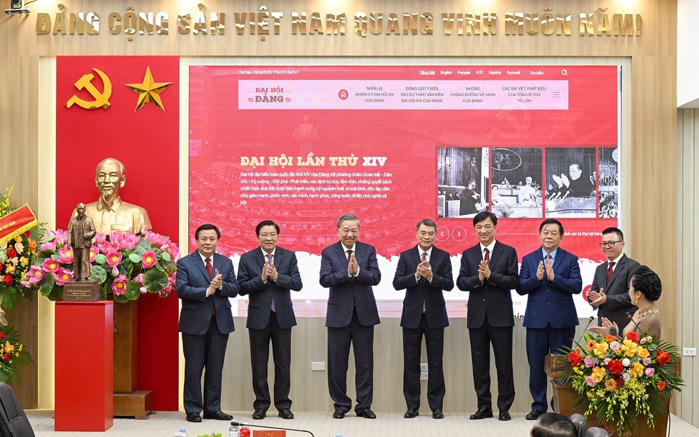 Tổng Bí thư Tô Lâm dự lễ ra mắt Trang thông tin điện tử "Đảng Cộng sản Việt Nam - Đại hội XIV"