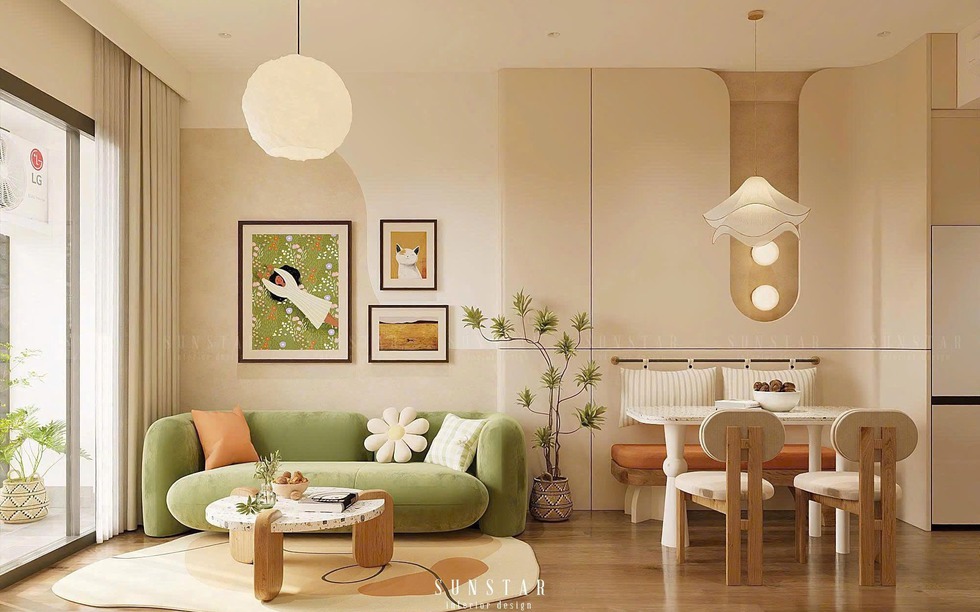 Mang hơi thở Scandinavian pha Retro cho căn hộ nhỏ: Tinh giản mà không hề đơn điệu