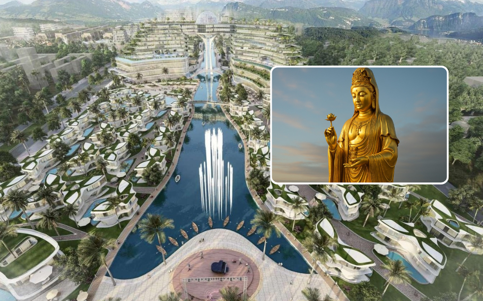 Tân Hoàng Minh từng muốn làm khu tâm linh có tượng Phật Quan Thế Âm Bồ Tát dát vàng 24K cao nhất thế giới, ngang ngửa tháp chọc trời 54 tầng