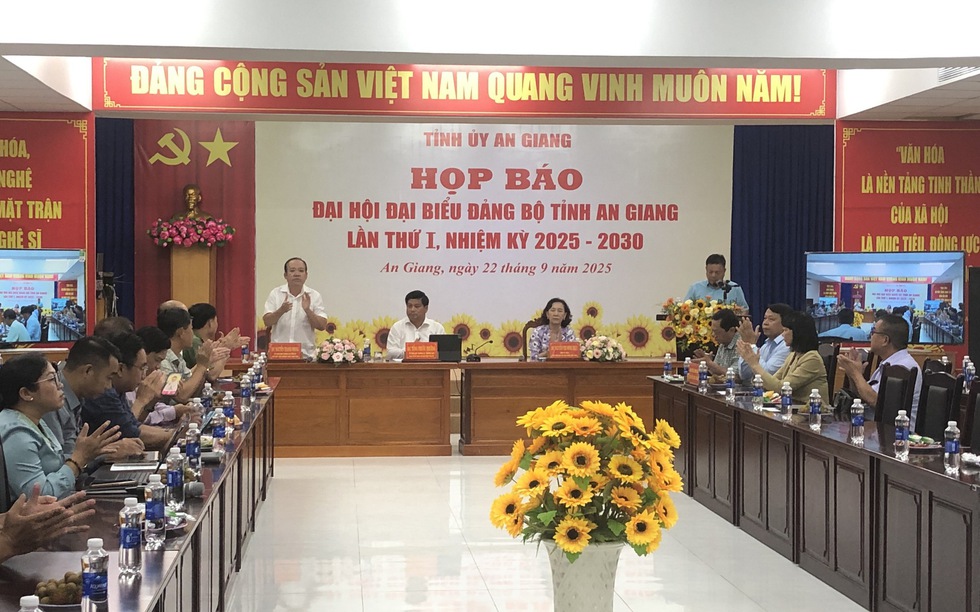 An Giang họp báo tuyên truyền Đại hội đại biểu Đảng bộ tỉnh lần thứ I, nhiệm kỳ 2025 - 2030