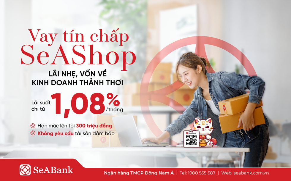 SeABank ra mắt gói vay tín chấp SeAShop: Giải pháp vốn cho hộ kinh doanh