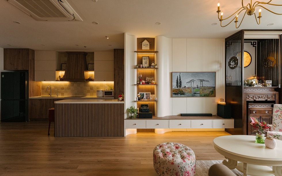 Căn hộ 90m2 phong cách farmhouse: Tổ ấm mộc mạc, đầy chất thơ giữa Hà Nội
